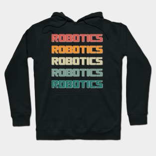 Robotics robot Machine Engineer Science Retro Mom Dad Kids Hoodie